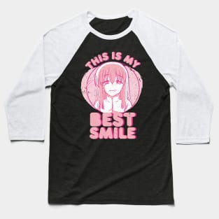 BOCCHI THE ROCK!: THIS IS MY BEST SMILE (GRUNGE STYLE) Baseball T-Shirt